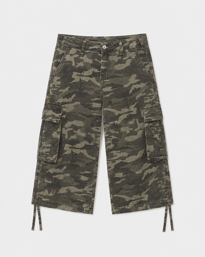 Close-up of hardware zipper on women's casual shorts