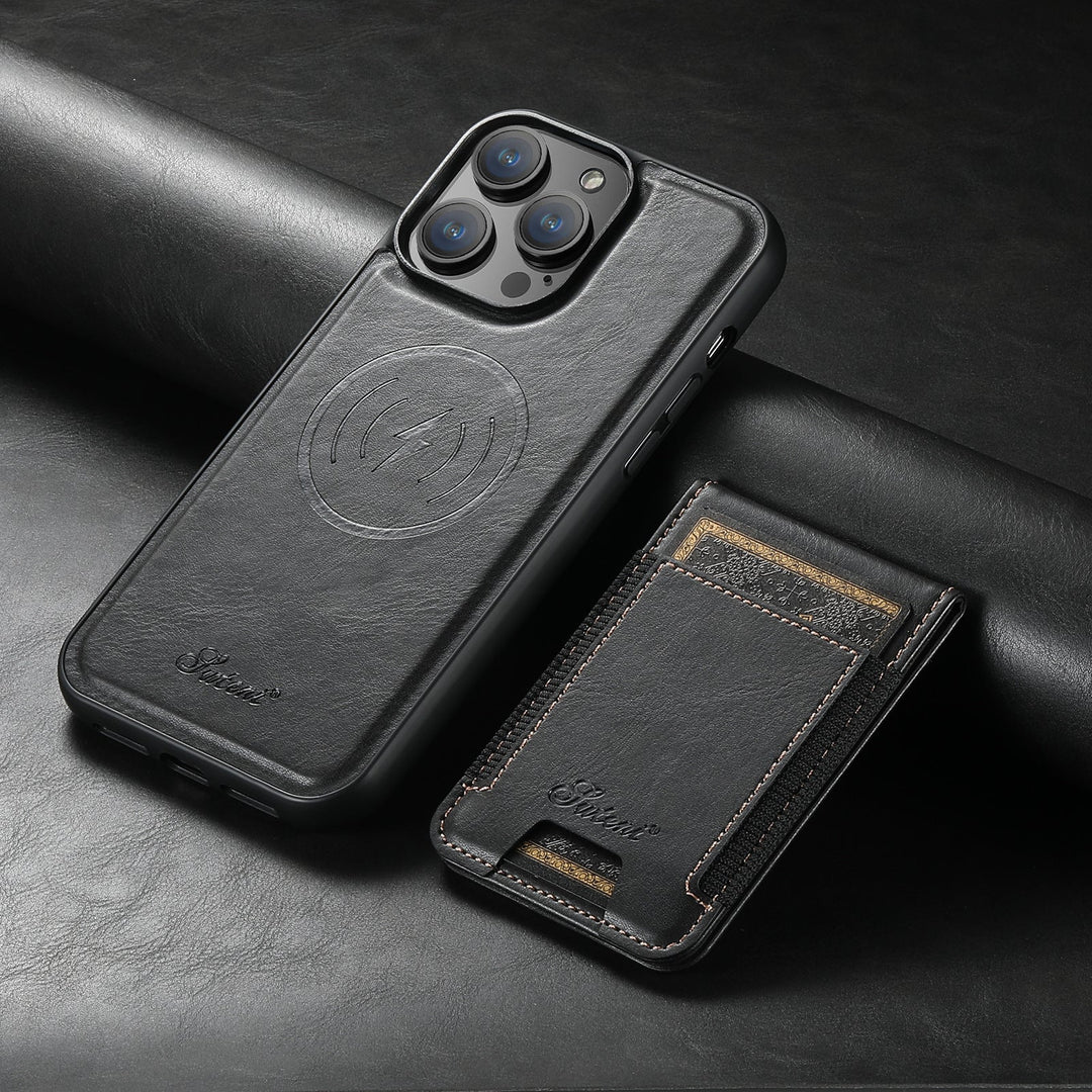 MagSafe compatible phone case showing slim profile and card pocket