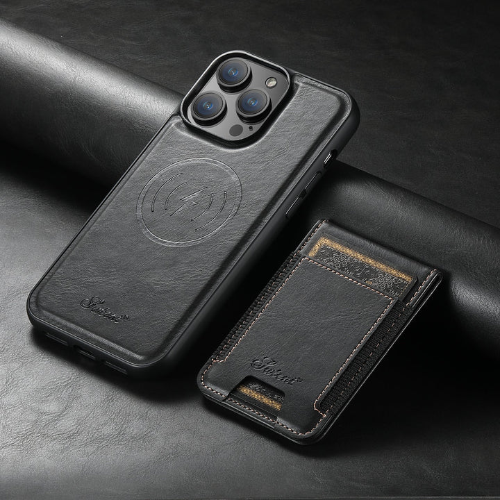 MagSafe compatible phone case showing slim profile and card pocket