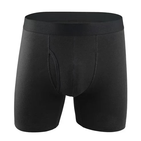 Pack of men's ultra-absorbent underwear boxer briefs in various shades