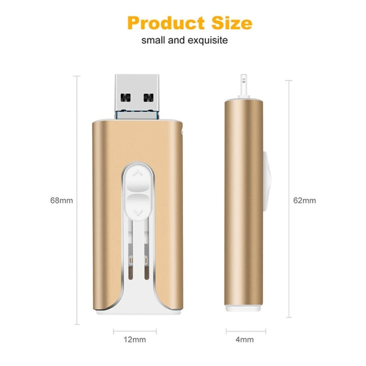 Reliable backup tool USB flash drive shown with protective caps removed for immediate operation