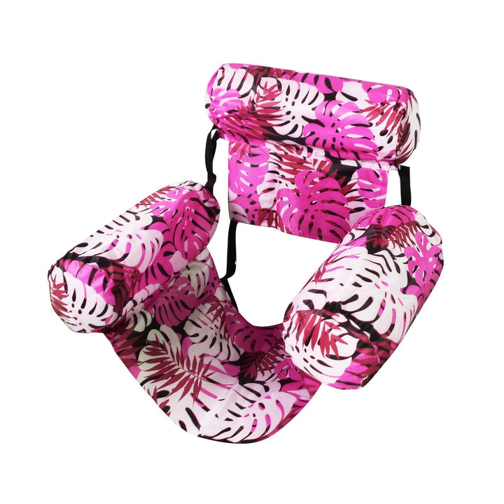 Comfortable pool lounger and water hammock for summer pool parties
