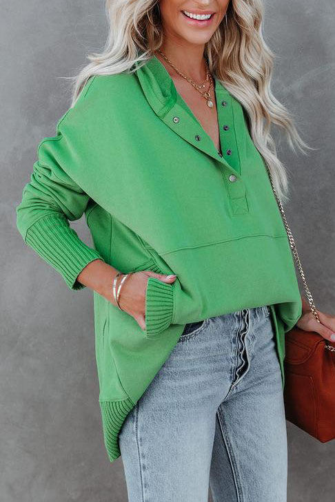 Womens hooded tunic sweatshirt in casual casual wear style