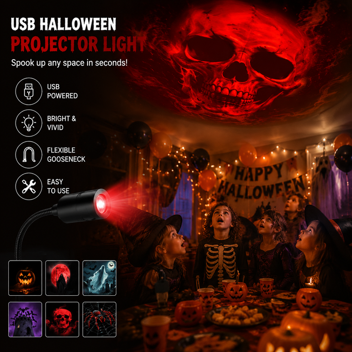 Christmas and Halloween decor 360 rotating night light projector for festive room ambiance