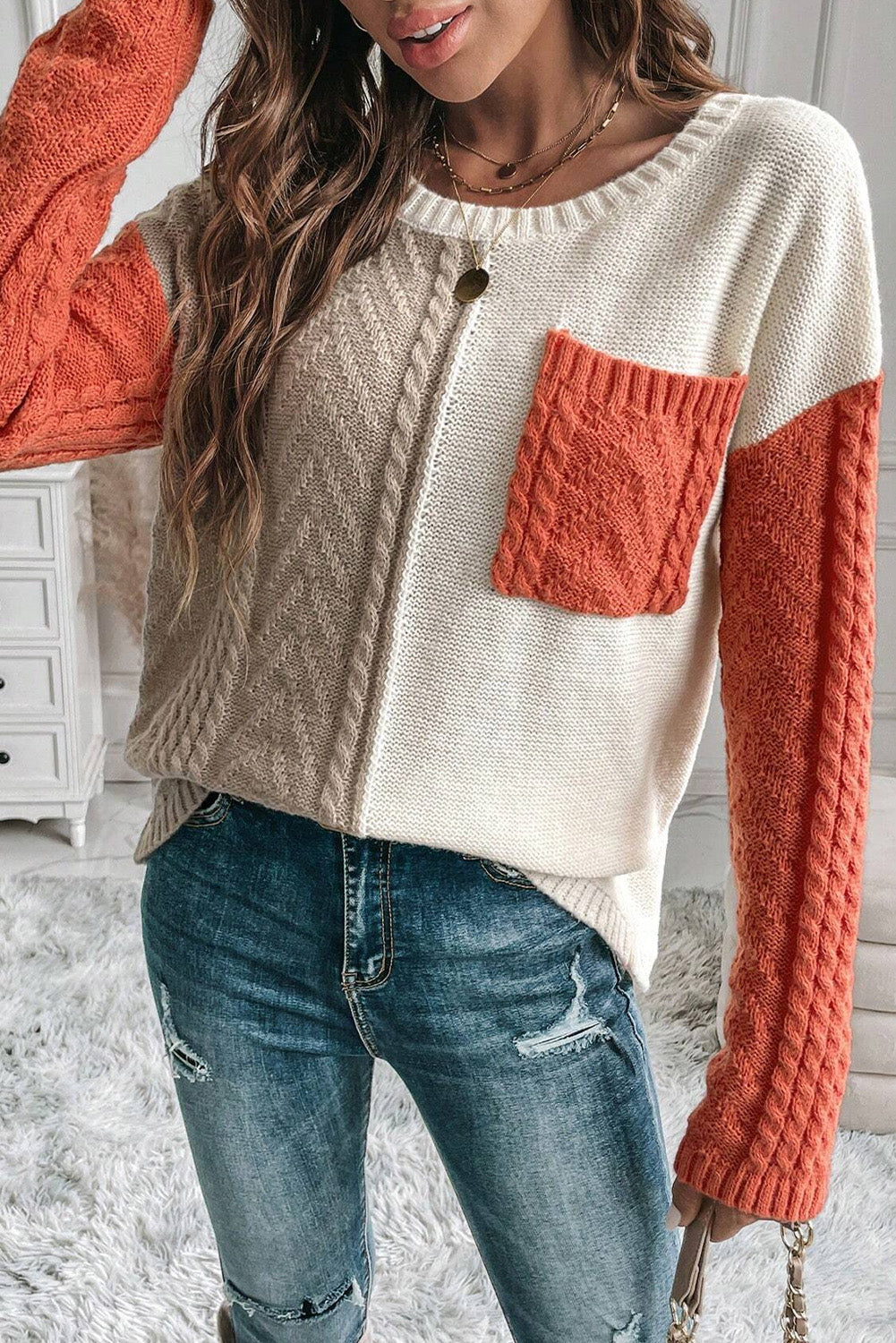 Meadowlyn | Women’s  Crew Neck Knit Sweater