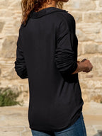 Wynara | Women’s Half Zip Collar Long Sleeve Sweater