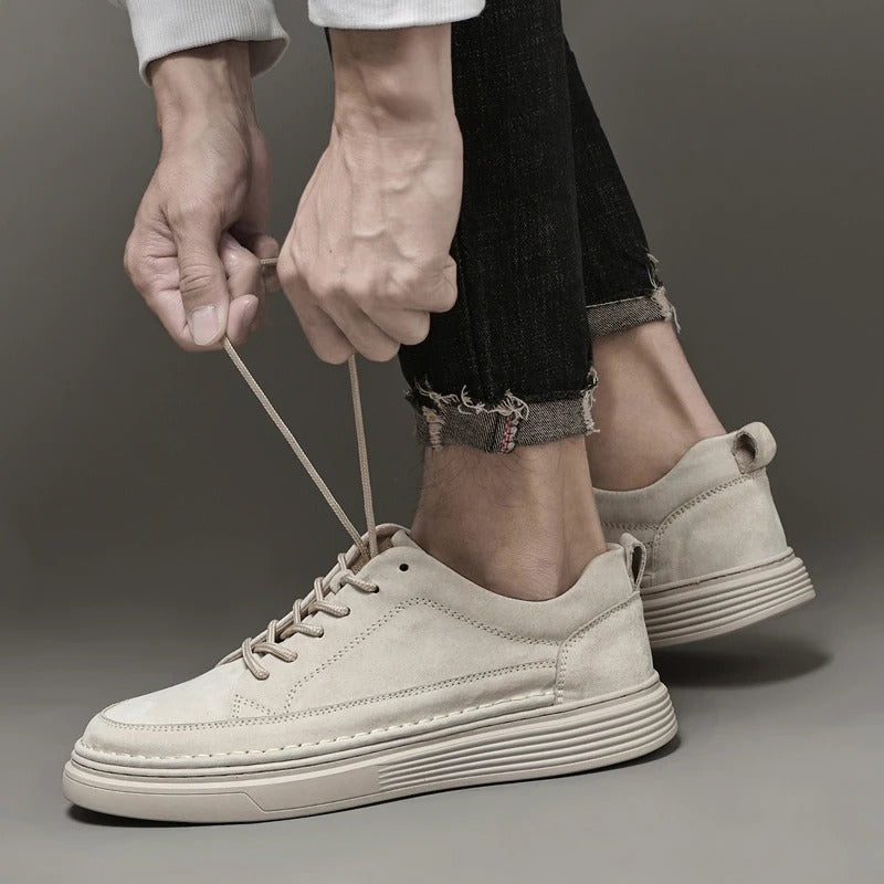 Bottom outsole grip pattern of comfortable men's footwear