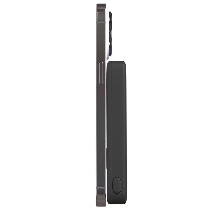 MagSafe power bank with built-in folding stand for hands-free viewing