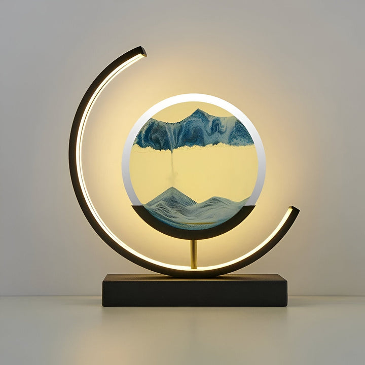 Relaxation sand lamp with vibrant LED lighting and convenient remote control
