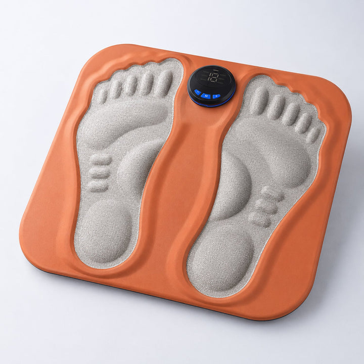 Close-up of the acupressure mat texture for daily foot care