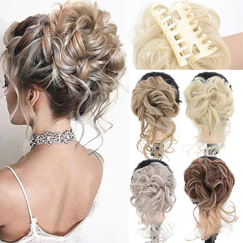 Geometric hair clip for secure messy bun styling