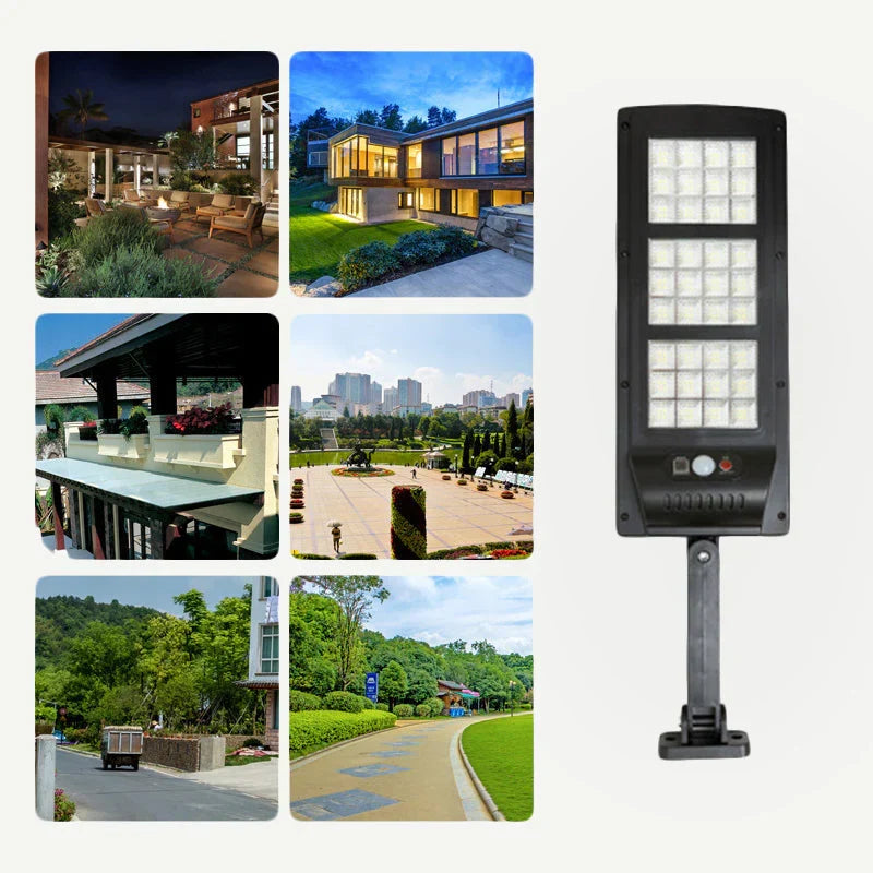 Eco-friendly outdoor lighting installed above a garage door for enhanced home security.