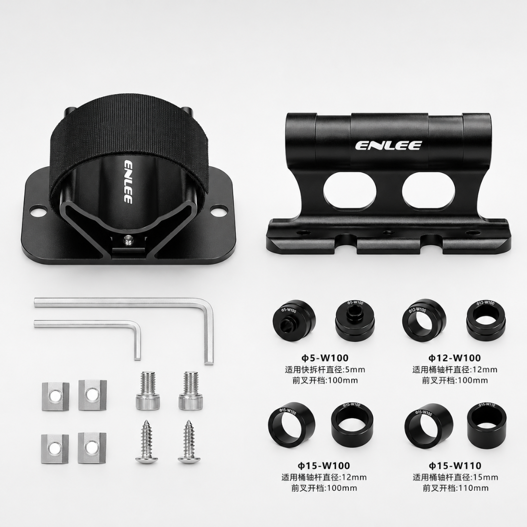 Roof rack style fork mount bike carrier holding a mountain bicycle