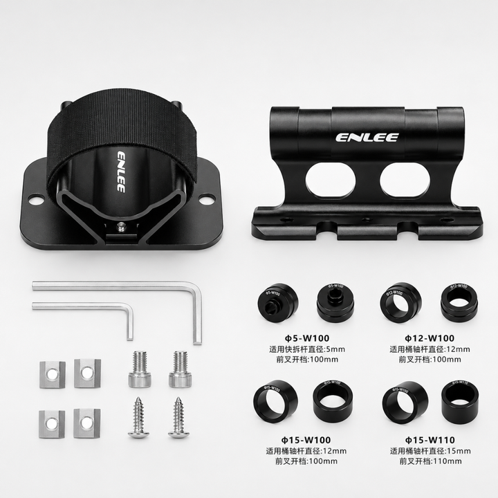 Roof rack style fork mount bike carrier holding a mountain bicycle