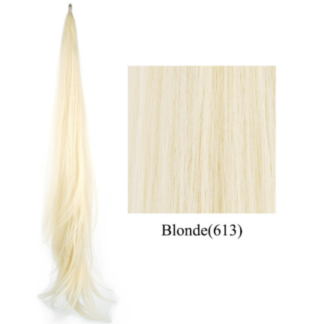 Styling inspiration using the long curly ponytail accessory
