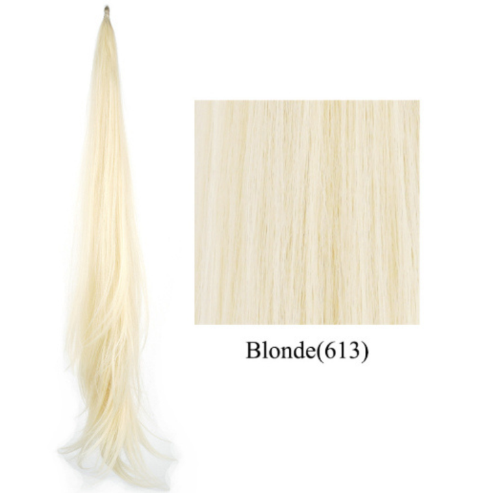 Styling inspiration using the long curly ponytail accessory