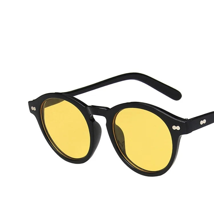 Retro round sunglasses for women, summer eyewear accessory