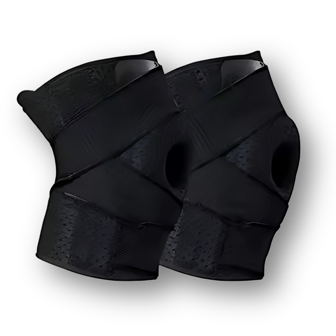 Side view of joint protection knee sleeve for fitness accessory and sports gear