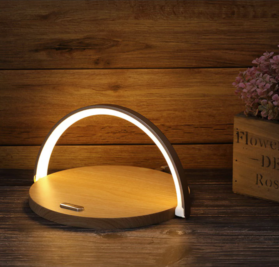Adjustable arm of the LED desk lamp showing sleek home decor design and finish