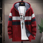 Quade | Men’s Hooded Zip-Up Knit Jacket