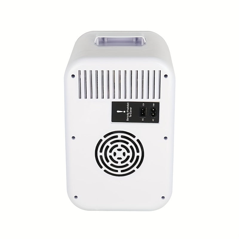 Side profile of the portable mini cooler highlighting its depth