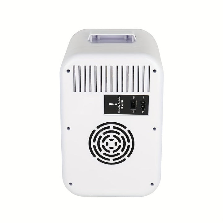 Side profile of the portable mini cooler highlighting its depth