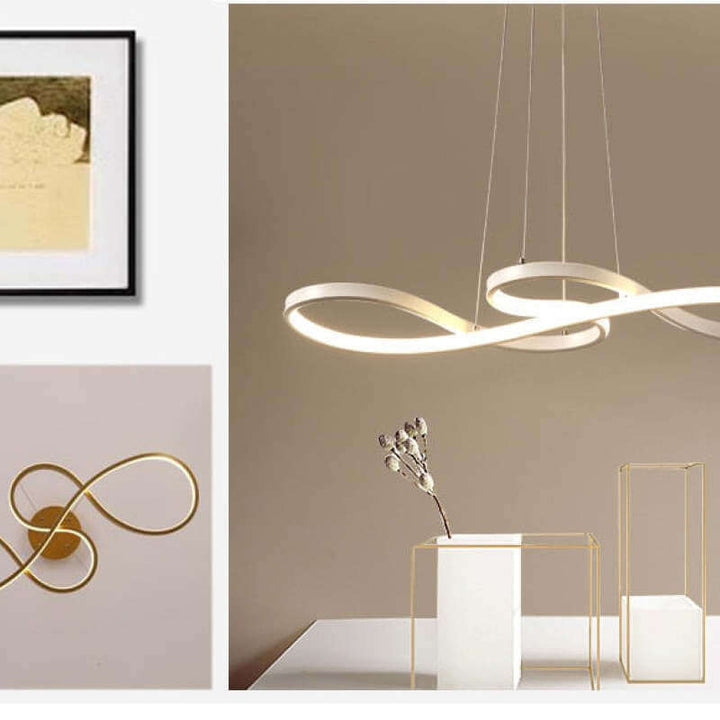 Ambient glowing musical note home decor hanging light fixture