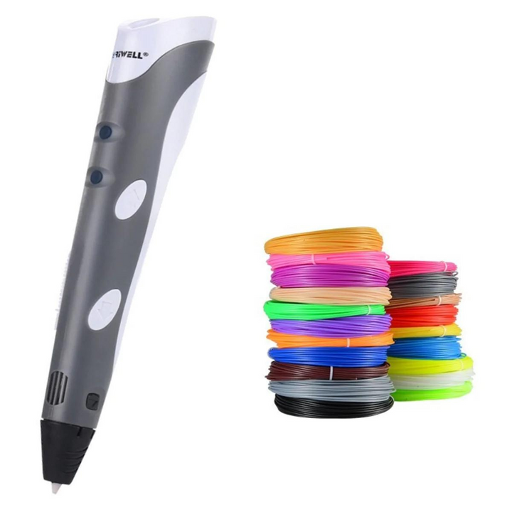 Control buttons and LED display on the 3d drawing pen handle