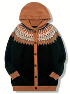 Mikhaela | Women’s Fair Isle Hooded Cardigan