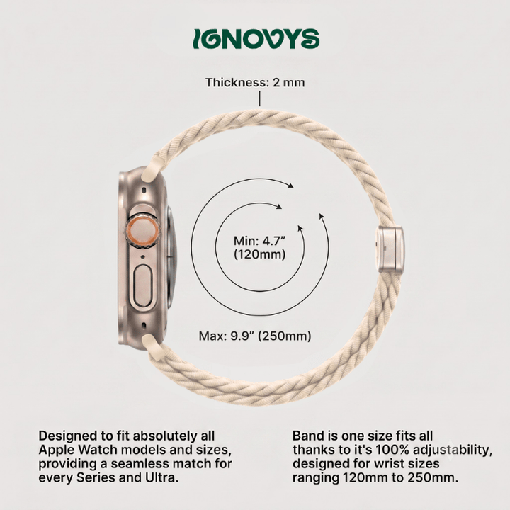 Close-up view of the secure magnetic locking mechanism on the strap