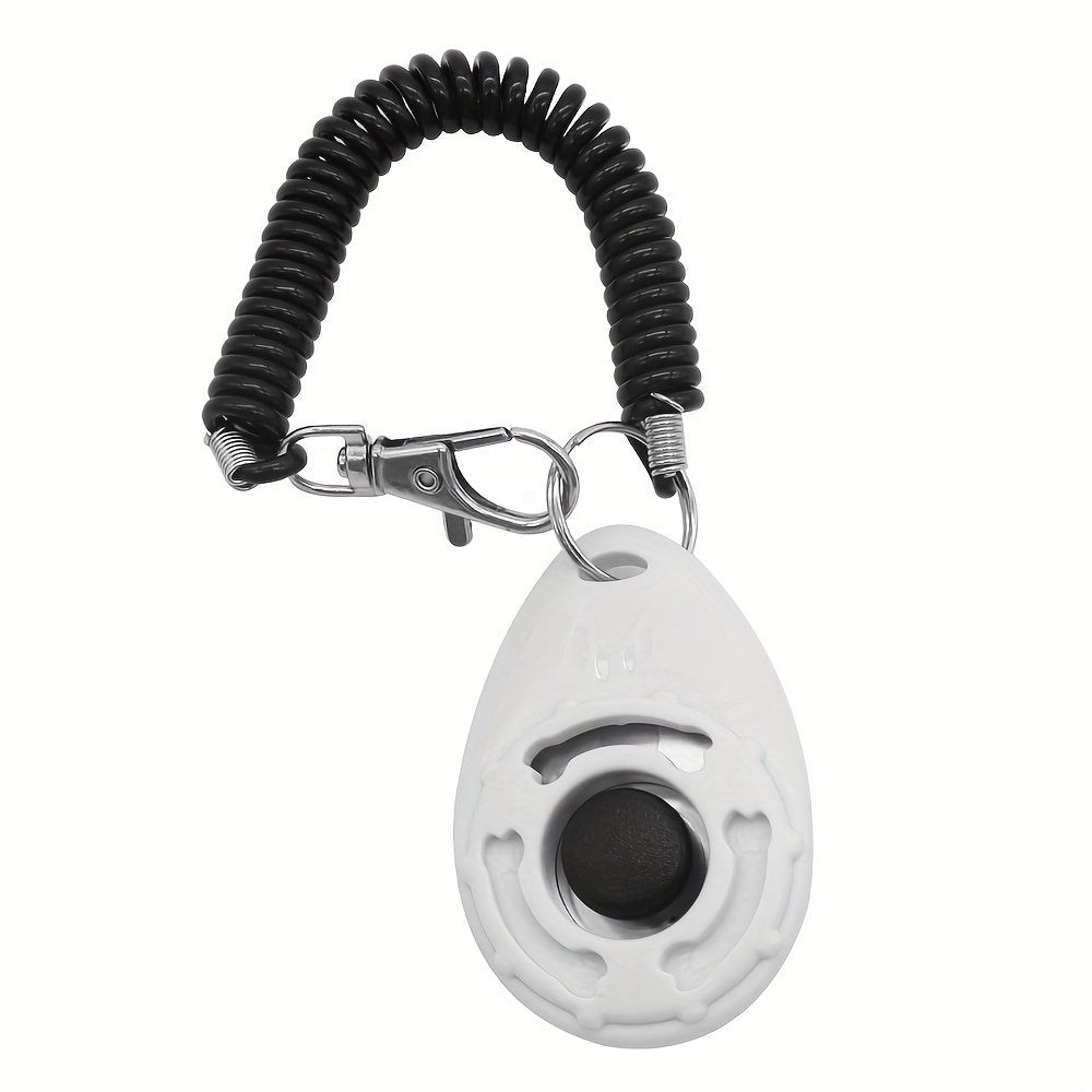 Brightly colored pet training clicker for engaging puppy obedience
