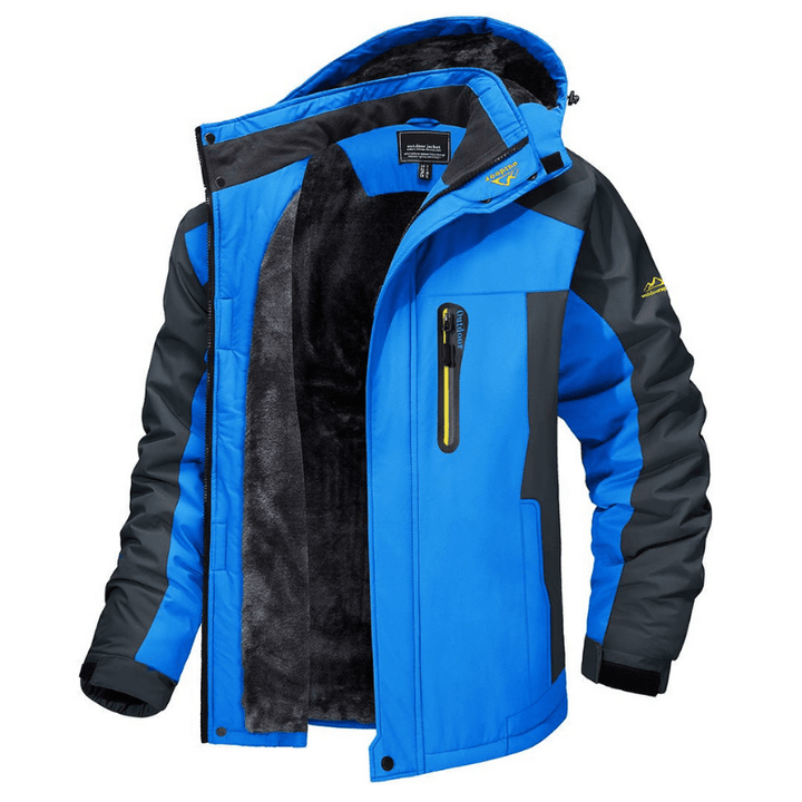 Lorenzo men's lightweight waterproof shell jacket in vibrant blue