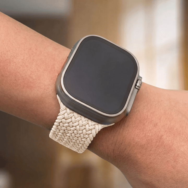 Durable braided texture design on modern unisex watch band