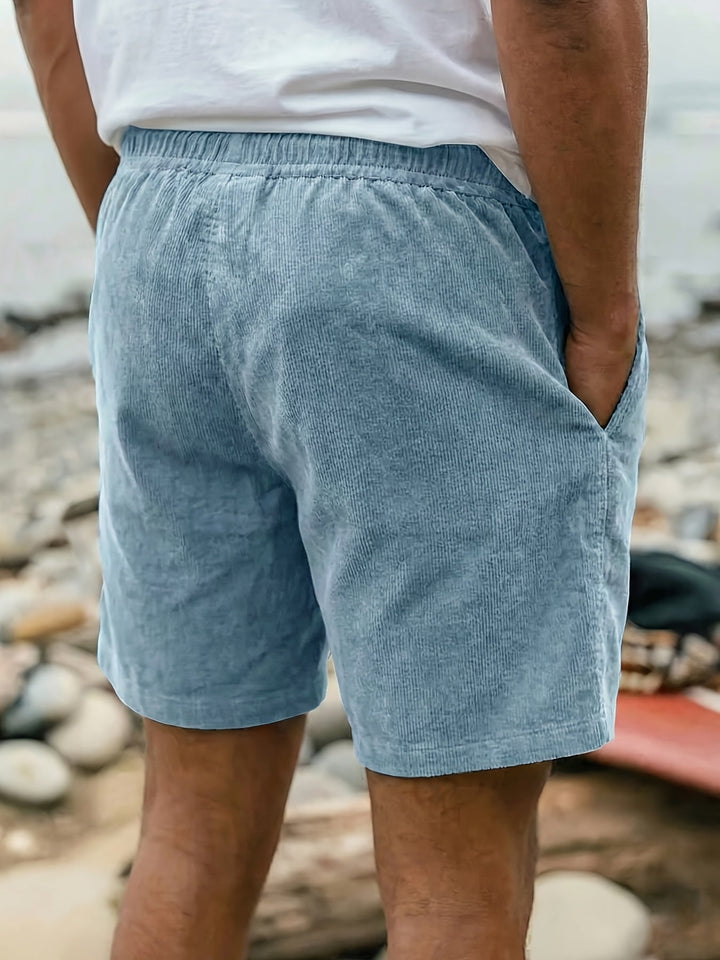 Comfortable mens apparel shorts featuring adjustable drawstring waist