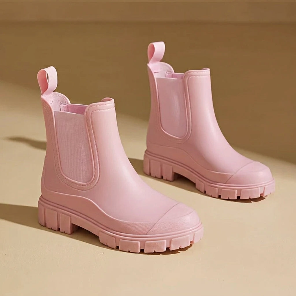 Practical rainwear footwear for women styled for daily commuting