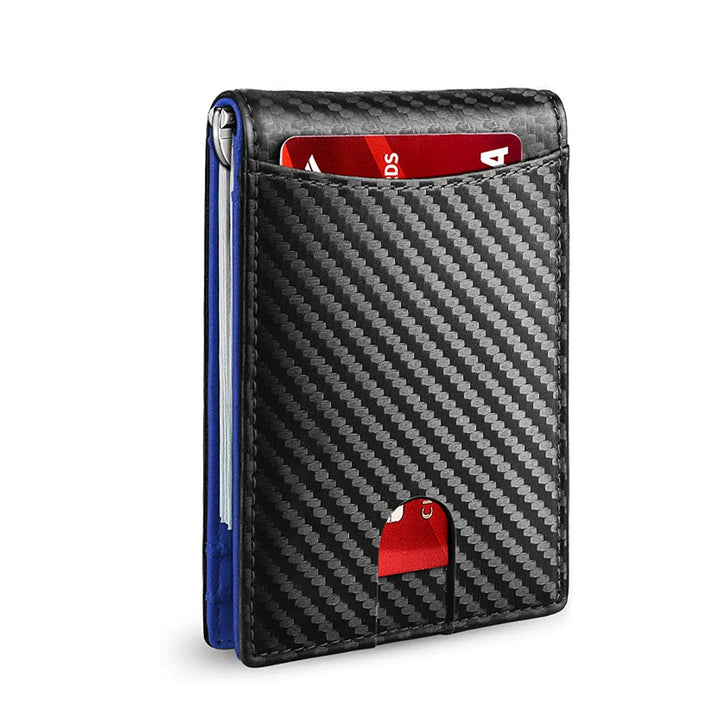 Complete men's accessories set featuring slim RFID card holder