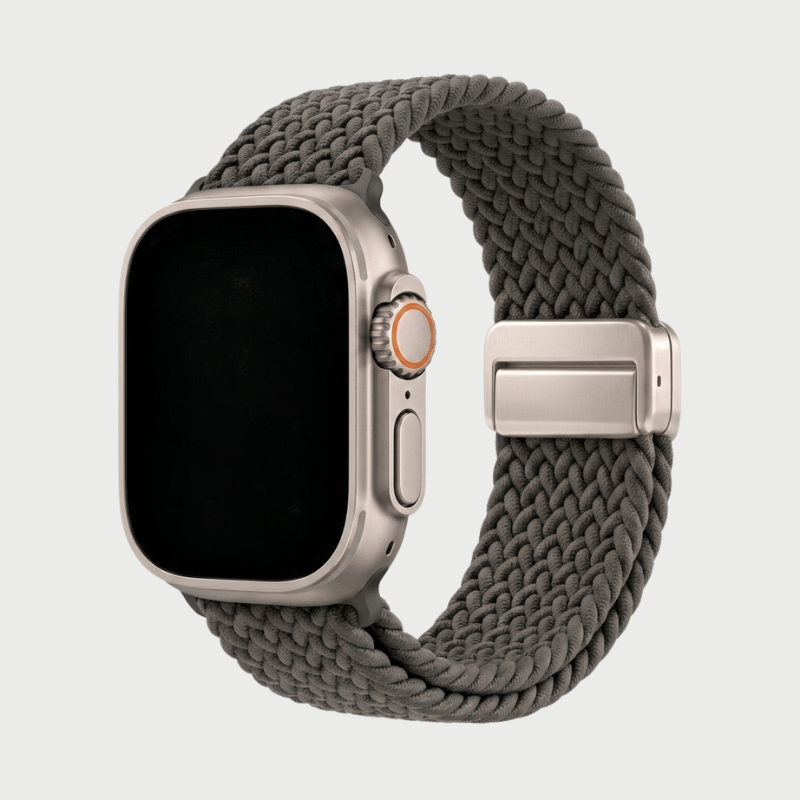 Elegant slim profile watch strap compatible with various smartwatches
