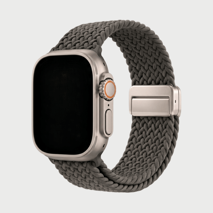 Elegant slim profile watch strap compatible with various smartwatches
