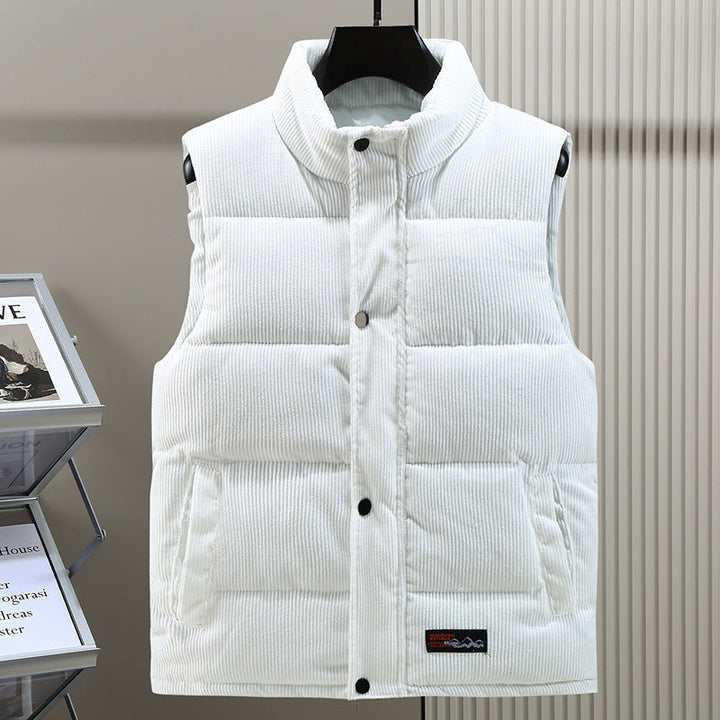 Ronan | Men’s Corduroy High-Collar Vest