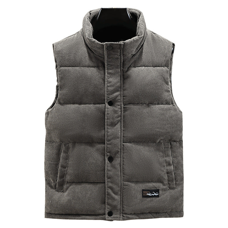 Ronan | Men’s Corduroy High-Collar Vest