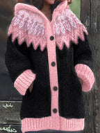 Mikhaela | Women’s Fair Isle Hooded Cardigan