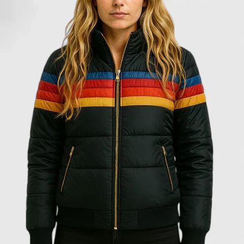 Cersey | Women’s Colorblock Hooded Puffer Jacket