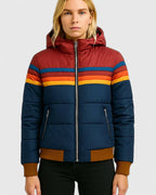 Cersey | Women’s Colorblock Hooded Puffer Jacket
