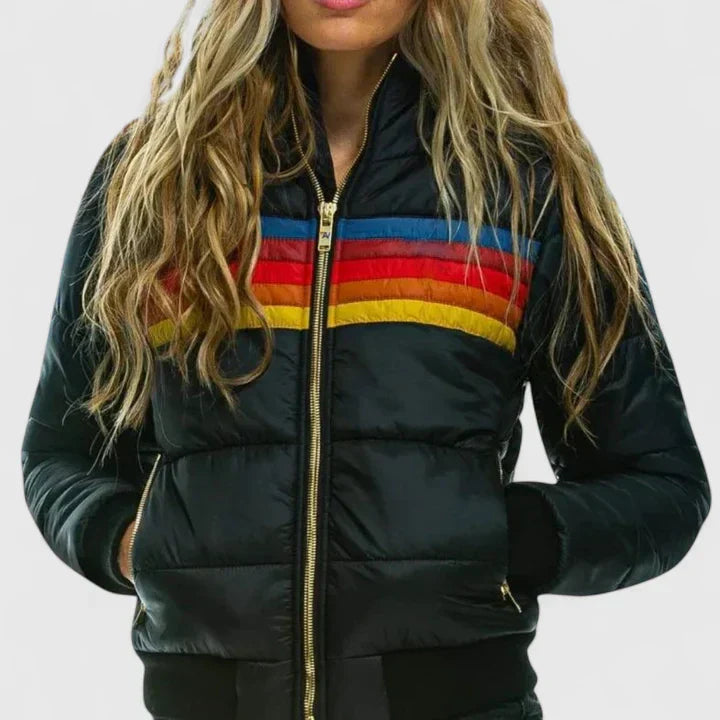 Cersey | Women’s Colorblock Hooded Puffer Jacket