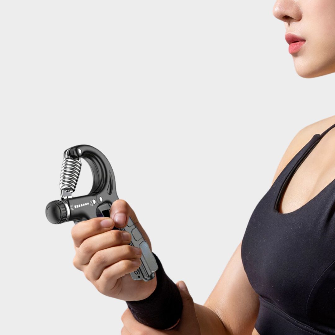 Unisex adjustable resistance hand gripper for strength training and forearm workouts