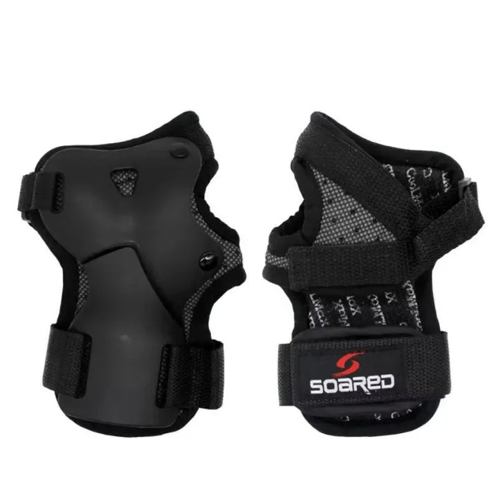 Unisex low profile wrist brace for action sports, black wrist protector