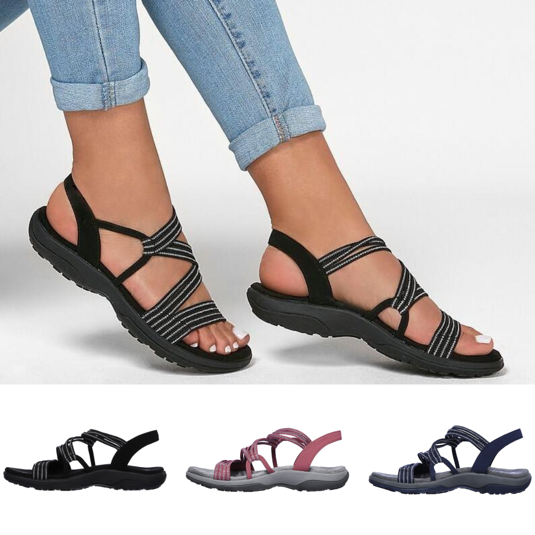 Flexible comfort sandals outsole designed for daily wear and outdoor walking