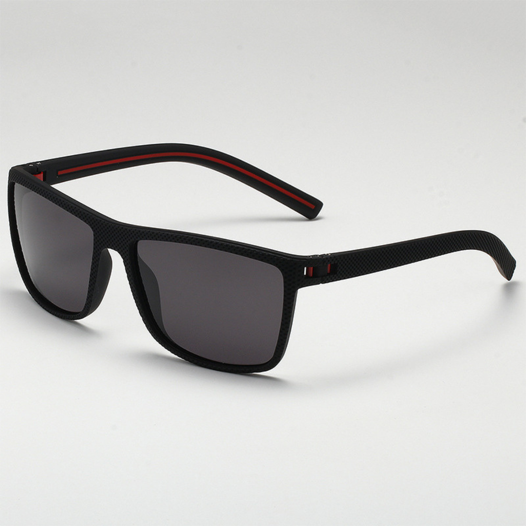 Mens polarized sports sunglasses with UV protection for outdoor activities