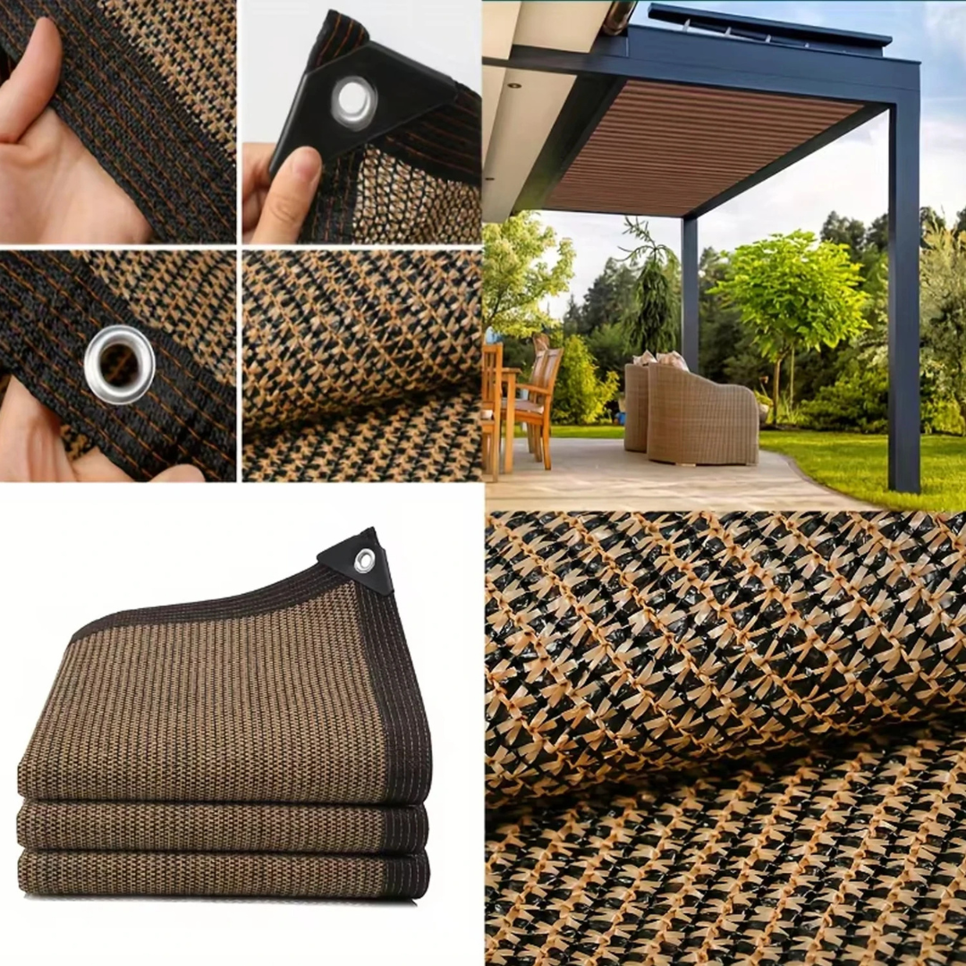 Outdoor stretchable side shade panel canopy installed vertically for privacy