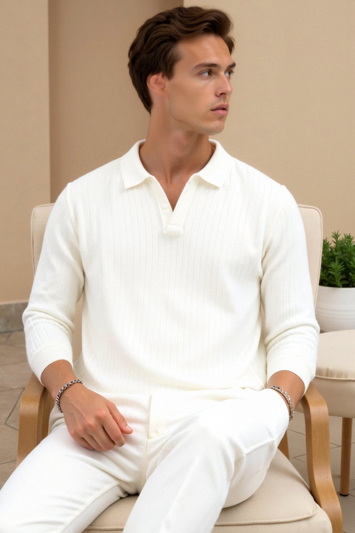 Hollister | Men’s Long-Sleeve Polo Sweater